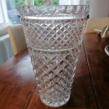 Vintage large crystal vase