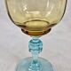 6 anciens verres à vin eau bicolores George Sand
