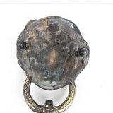 Bronze lion door knocker