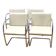 Suite de 4 fauteuils design tubular, Italie