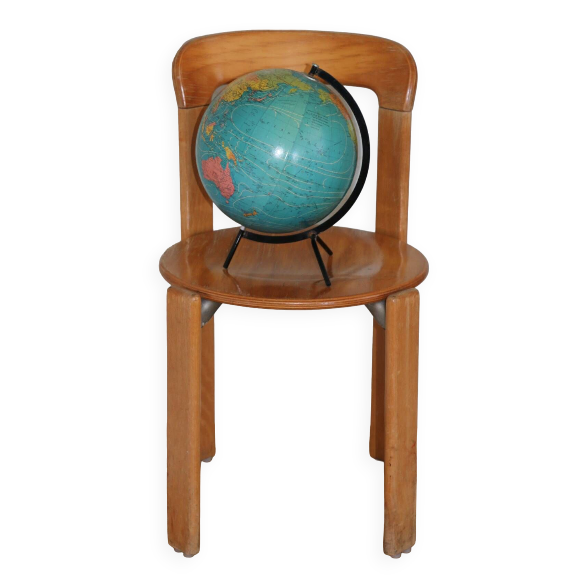 Globe terrestre carton TARIDE 1979