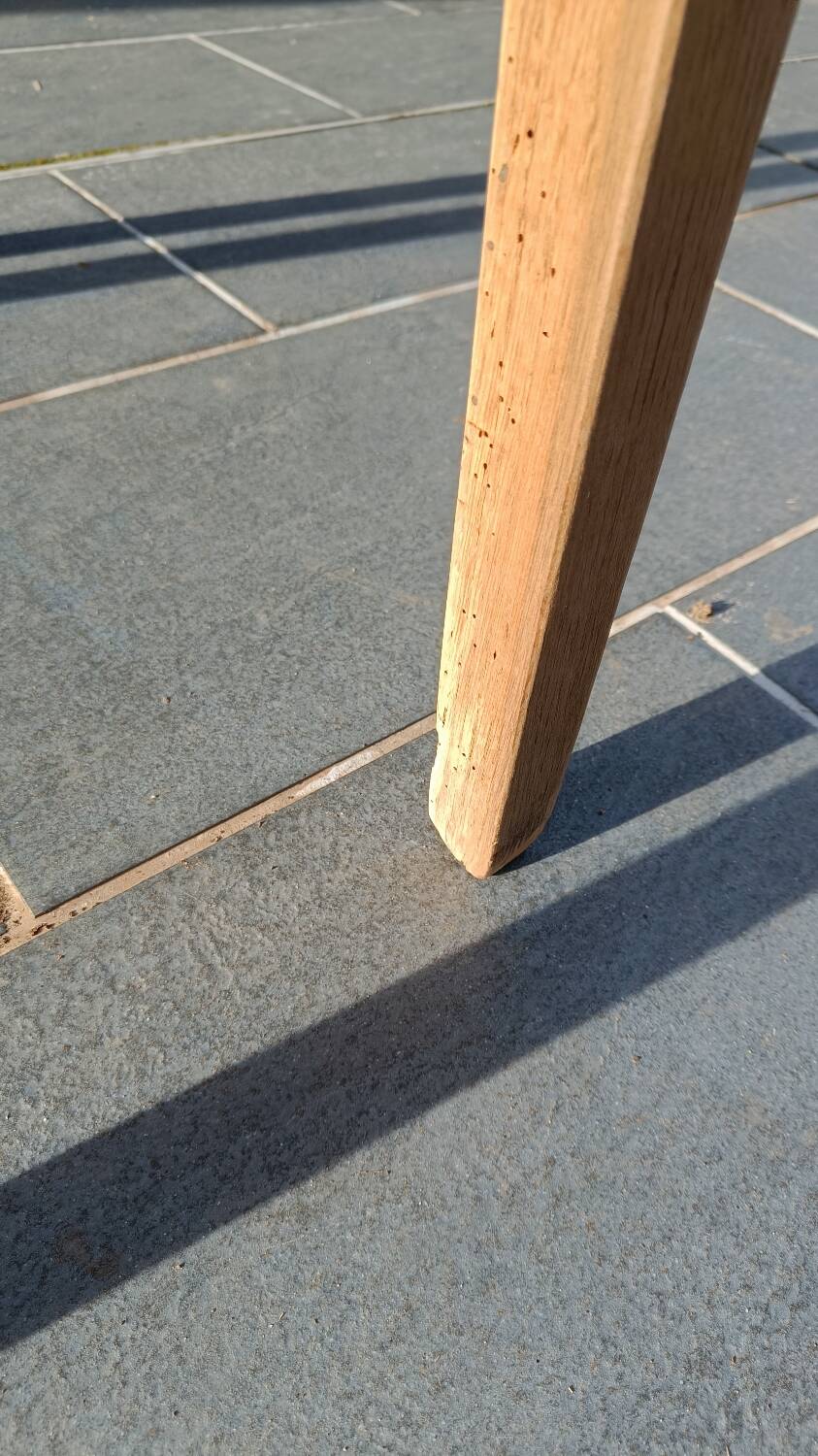 Desk or table in raw wood