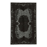 Overdyed Wool Vintage Handmade Carved Rug 169 cm x 288 cm