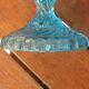 Blue molded glass display cup - Geoge Sand, 19th
