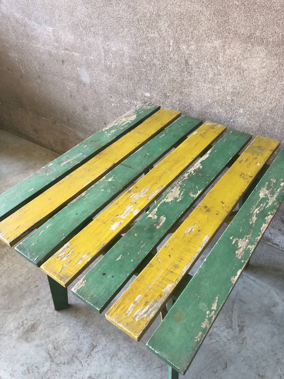 Vintage patinated garden table