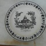 Lot of 5 earthenware plates of Montreau