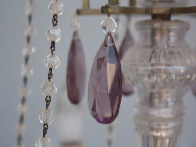 Pampille bronze chandelier and charm