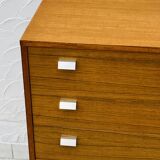 Vintage teak chest of drawers with 4 drawers from the 1960s in G-Plan style.