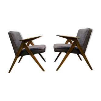 Paire de fauteuils minimalistes Bunny J