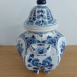 Delft earthenware covered vase
