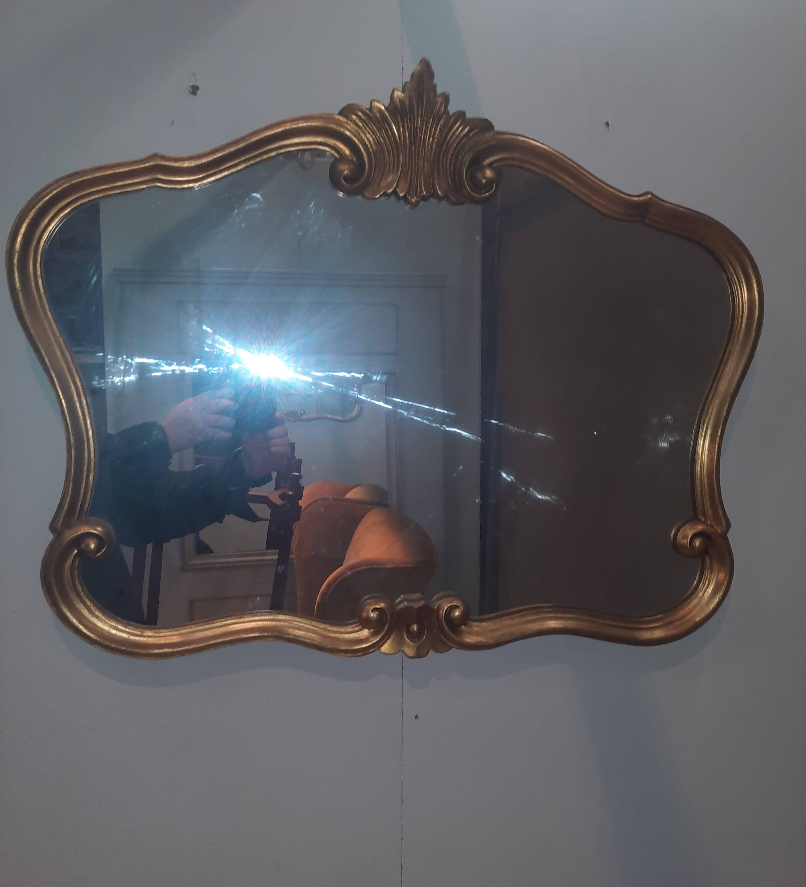 Louis XV style gilded morroir