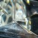 Swarovski candlestick in cut crystal signed sc swarovski design 1980