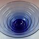Large cobalt blue glass bowl