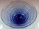Large cobalt blue glass bowl