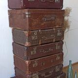 Vintage, retro suitcase set 7pcs