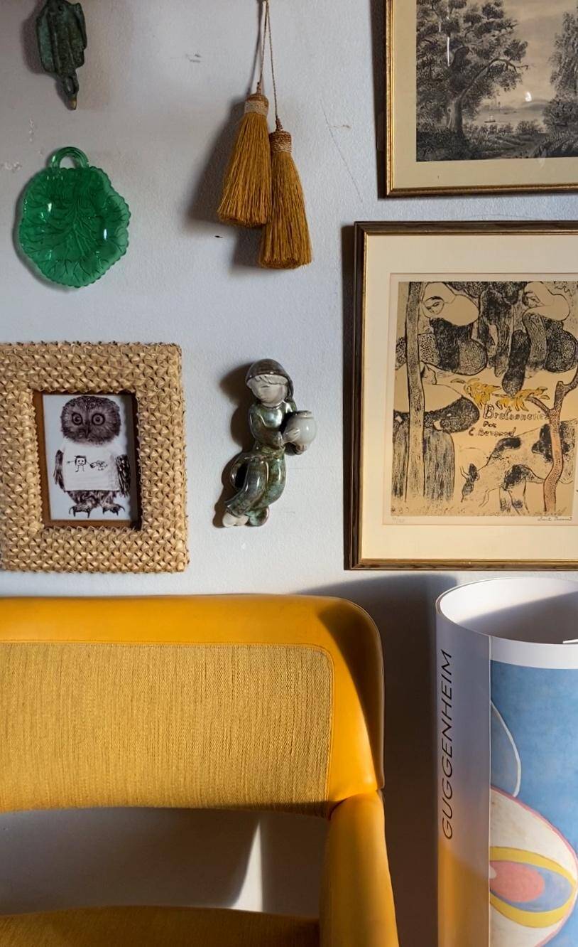 Stoneware Sconce with Boy Motif by Marianne Starck for Michael Andersen & Son