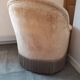 Velvet toadstool armchair