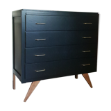 Dresser black compass feet