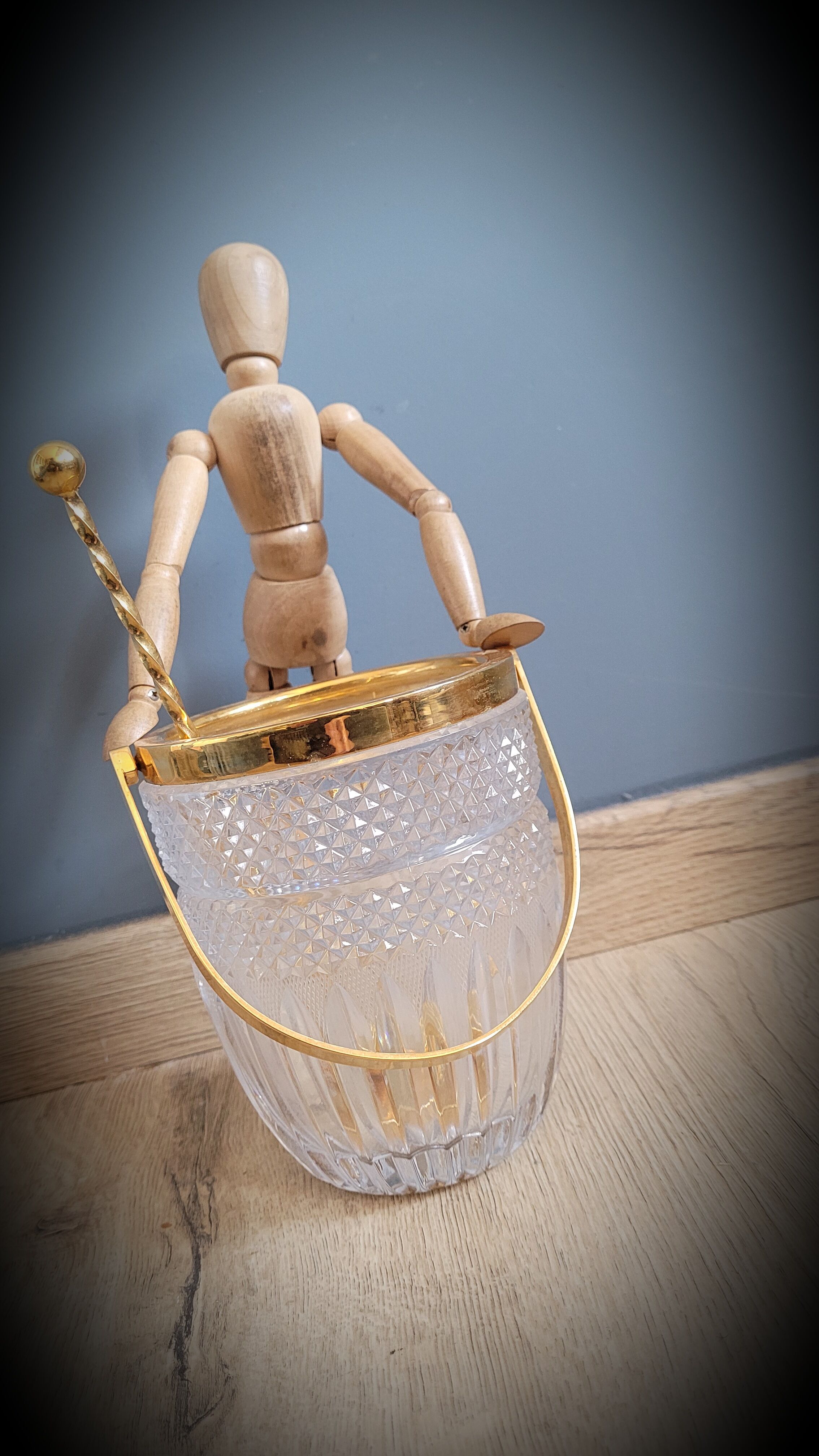 Golden ice bucket