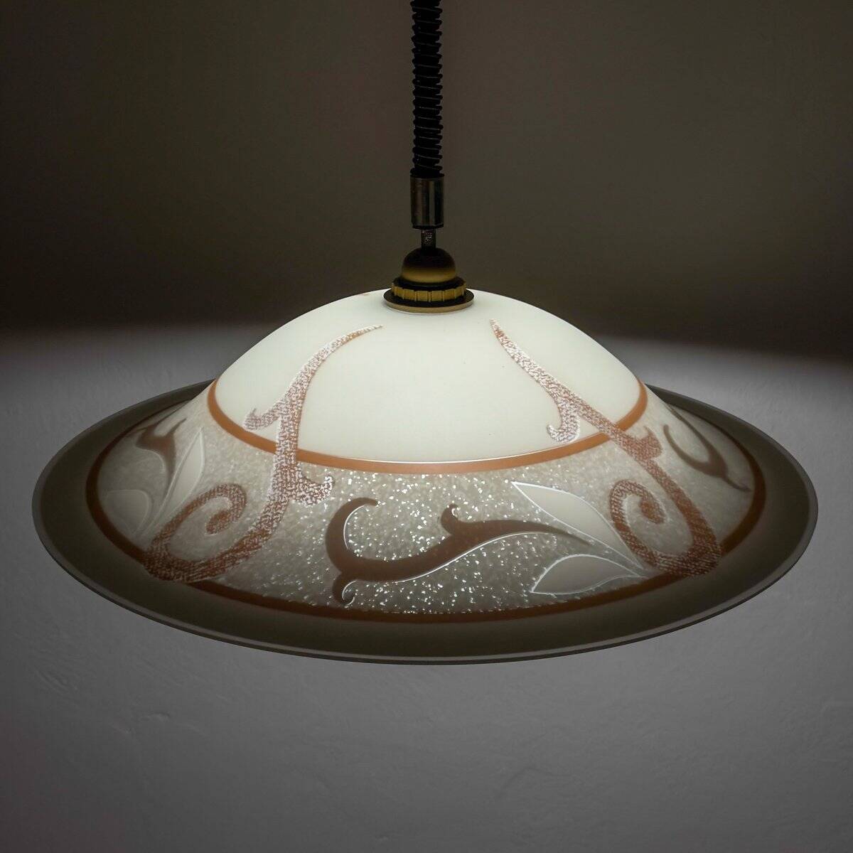 Vintage glass pendant, Italy, 1970s