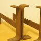 Pair of chenets modernist design 1960