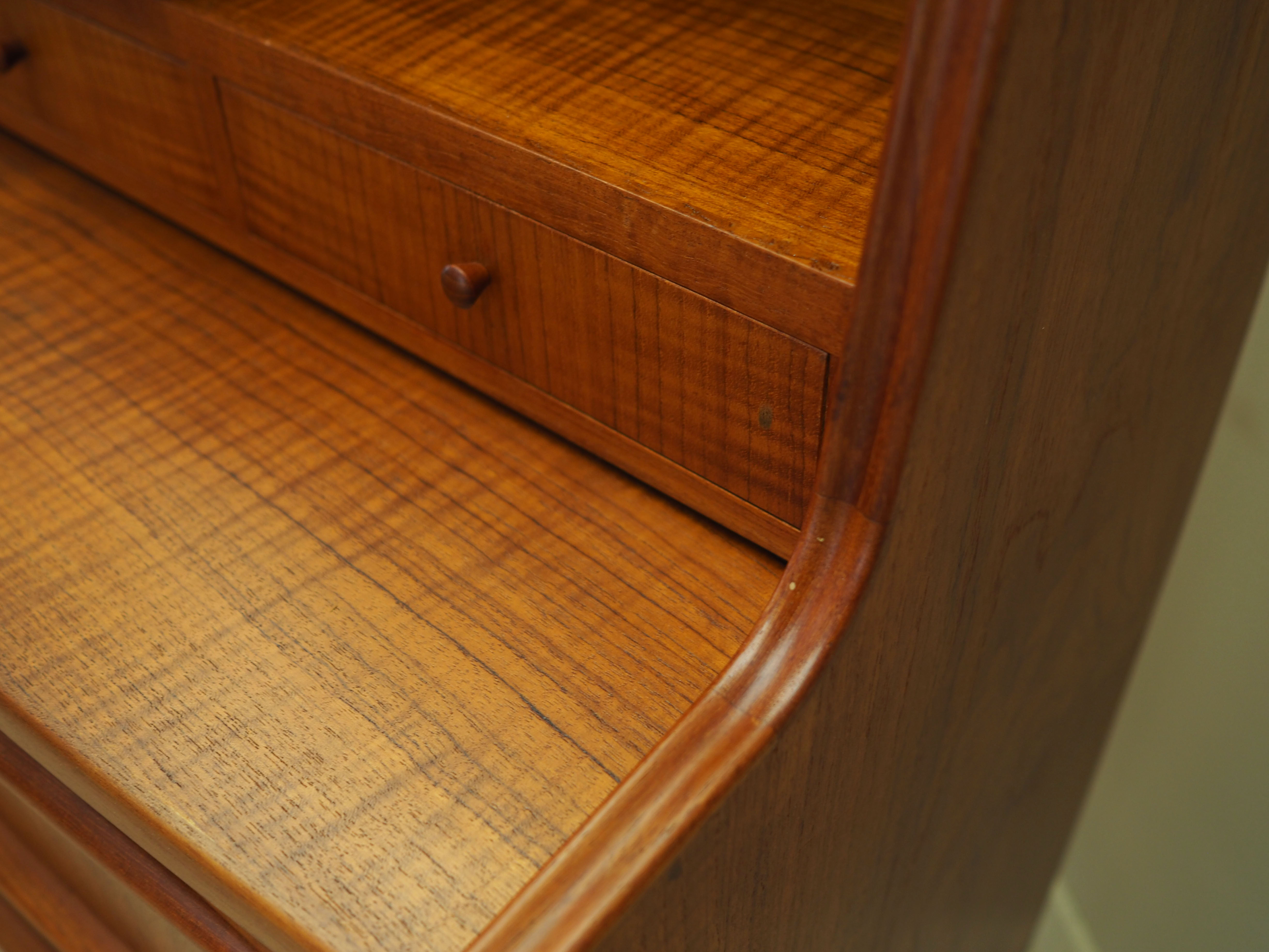 Teak secretary, Danish design, 1970s, production: Denmark