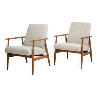 Paire de fauteuils Lisek style Mid-Century – Restaurés, vintage, années 1960