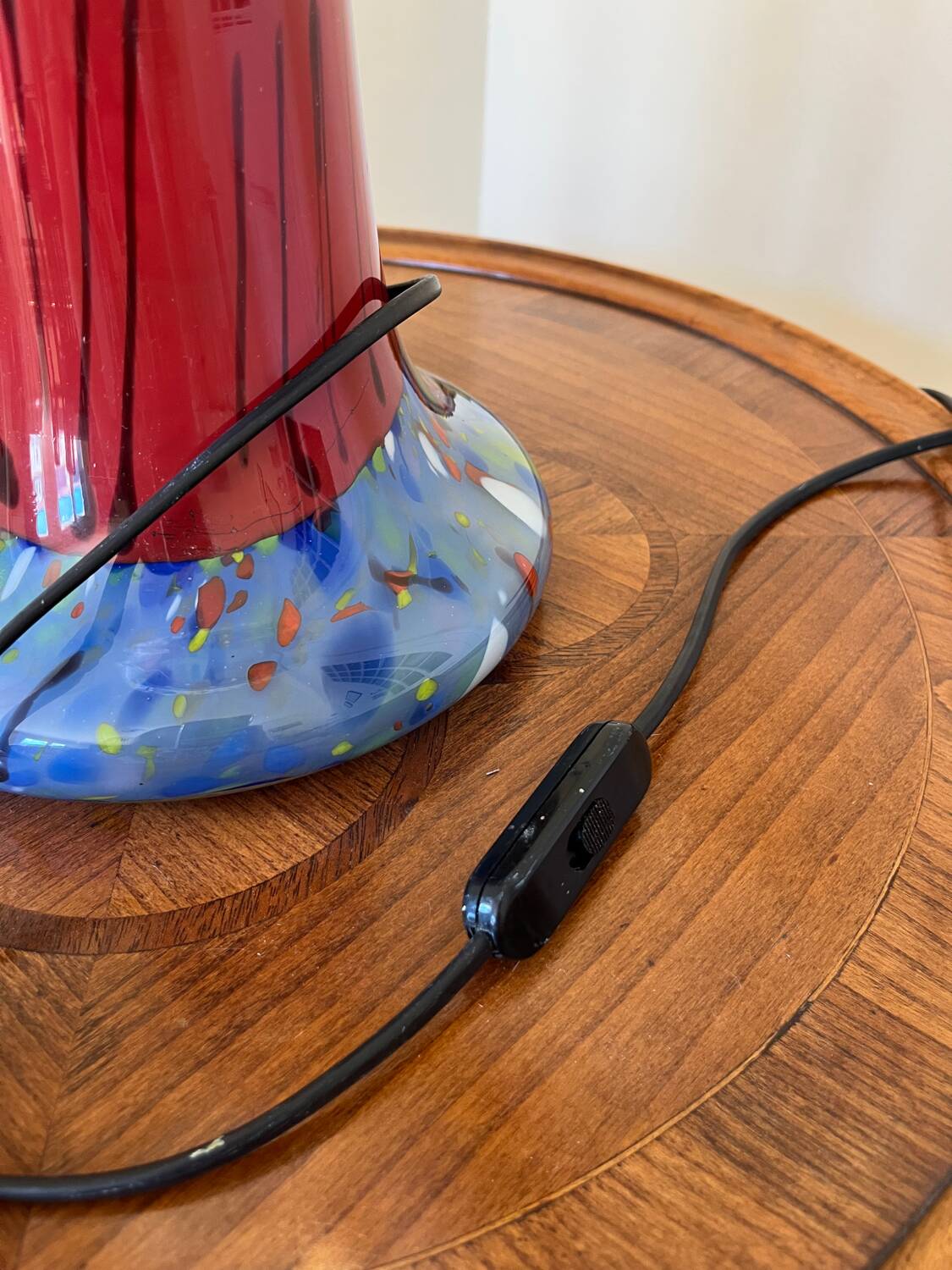 XL glass mushroom lamp