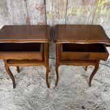 Louis XV Style Nightstand with Drawer + Vintage Case #D50