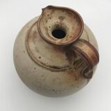 Pyrite stoneware ball pitcher signed Jean-Pierre Prudhomme