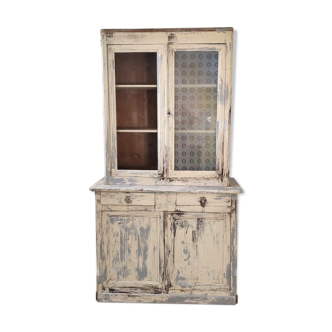 Complete buffet with patina - vintage furniture period windows