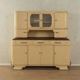 Art Deco kitchen cabinet, 1920s, two-piece