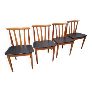 4 chaises scandinaves
