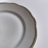 Set of 10 porcelain flat plates