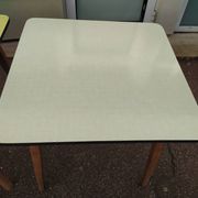 Lot of 3 Formica and Wood Bistro Tables - 1950 - 1960