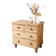 Renovated antique English solid pine chest of drawers.