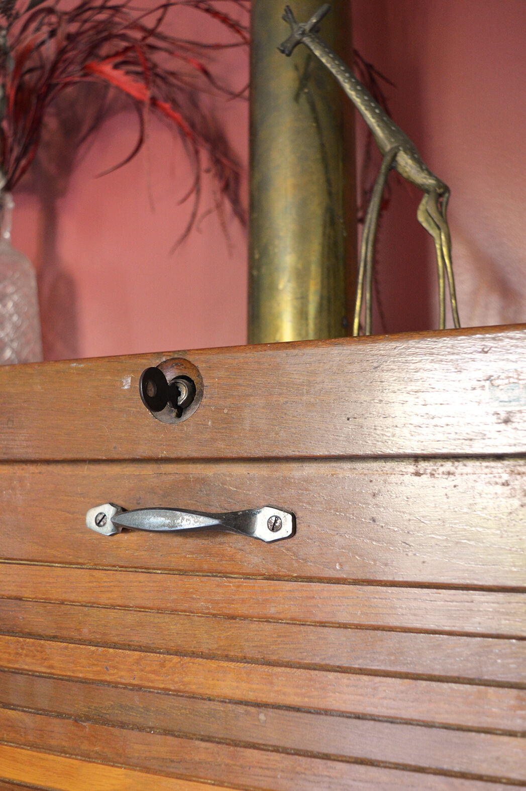 Notary triple curtain cabinet