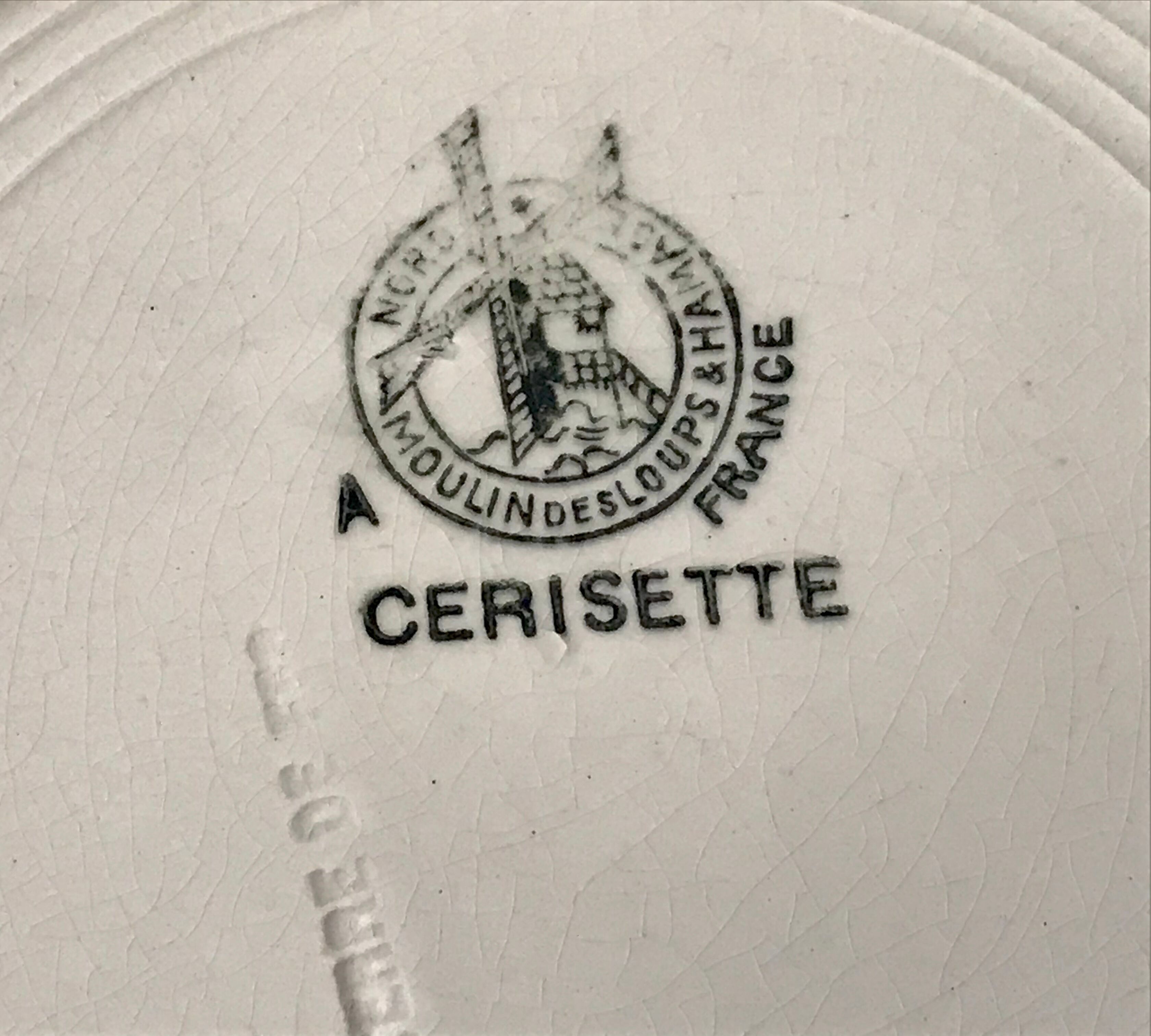 Nine dessert plates Moulin des loups - Hamage