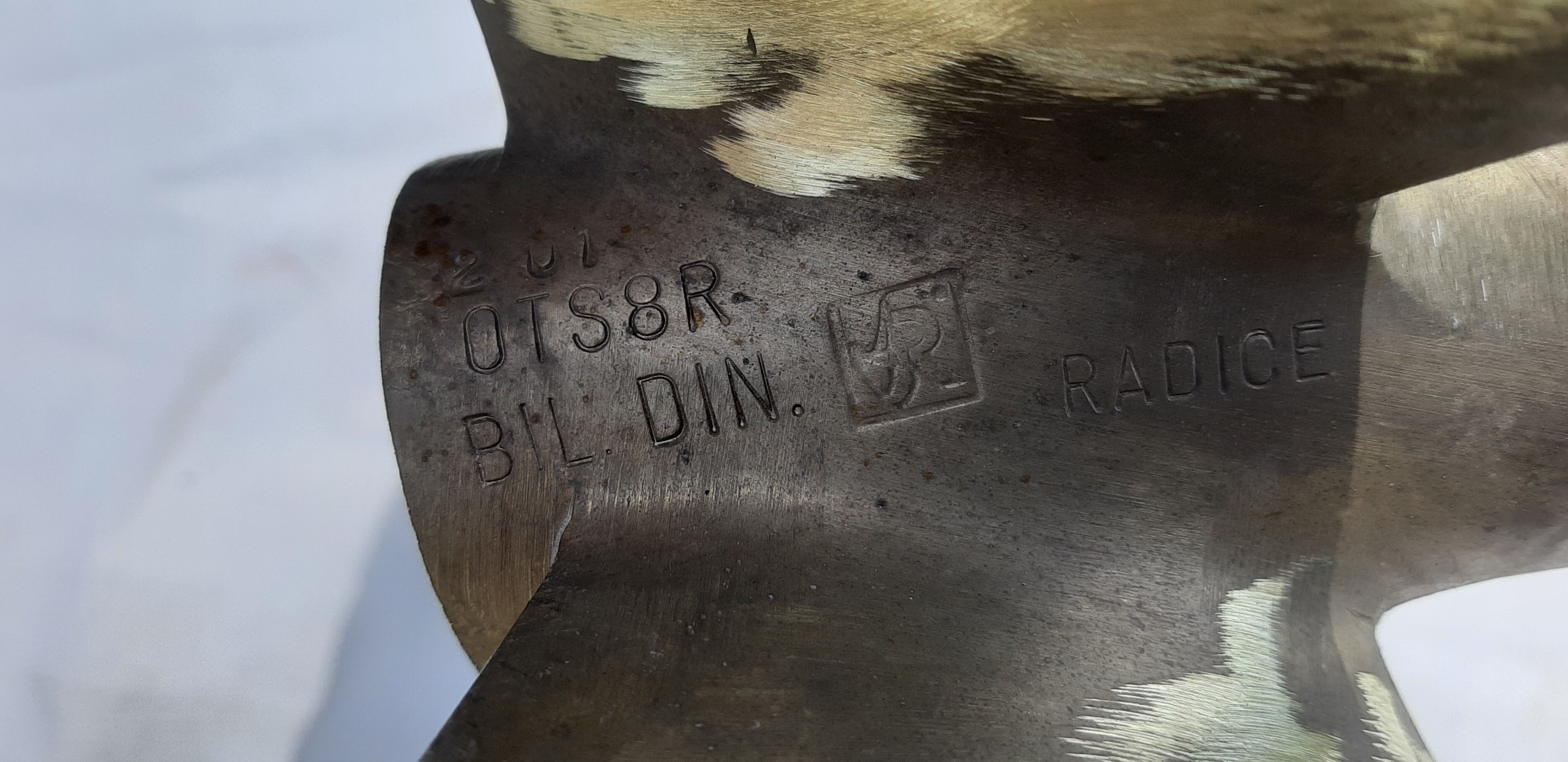 Radice bronze boat propeller