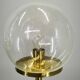 Pair of Space Age Bubble Glass and Brass Floor Lamps, 1970s
