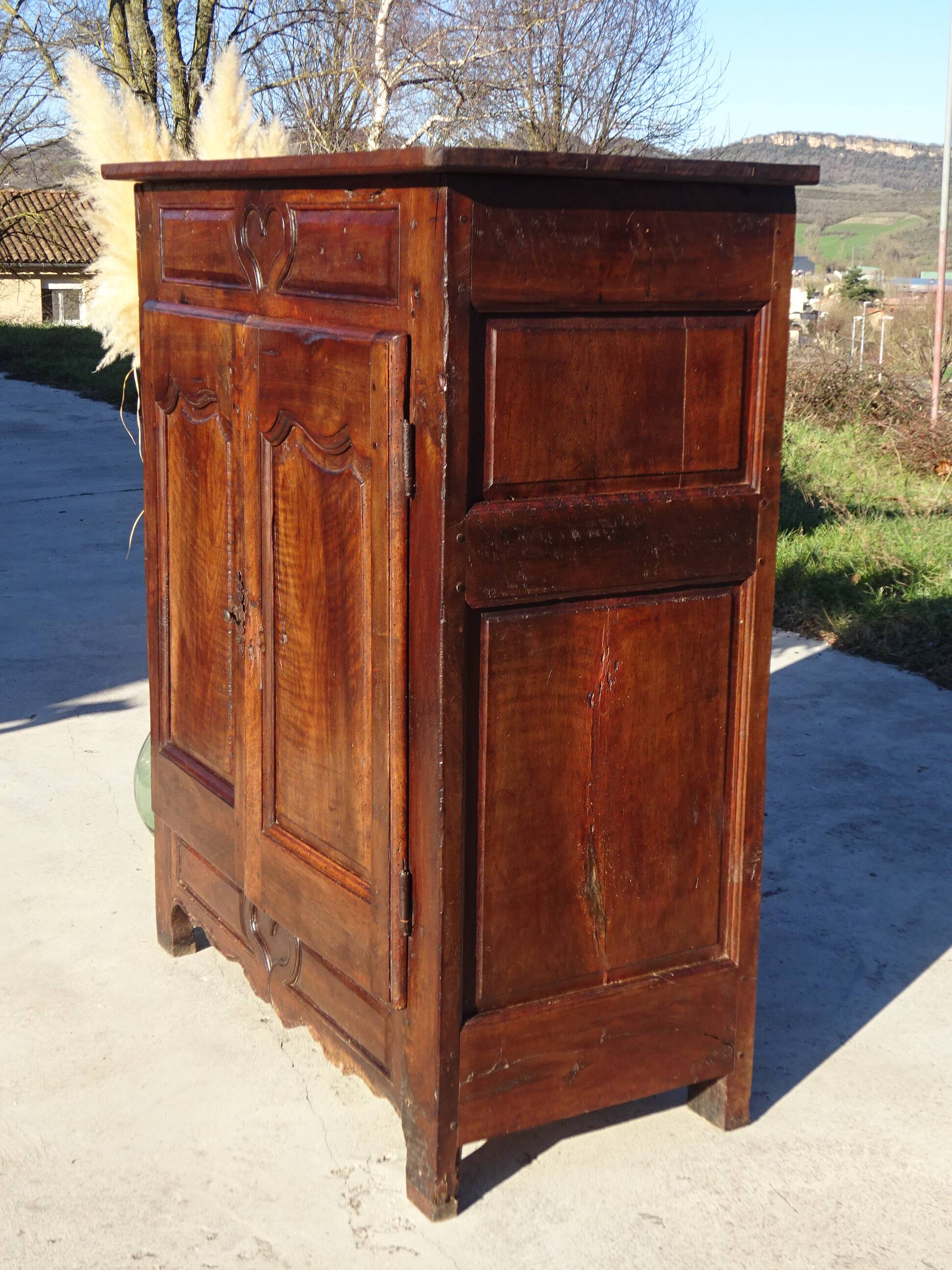 Antique walnut wedding sideboard
