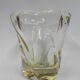 Vintage vase of thick glass Daum Nancy