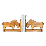 80s pine bookends