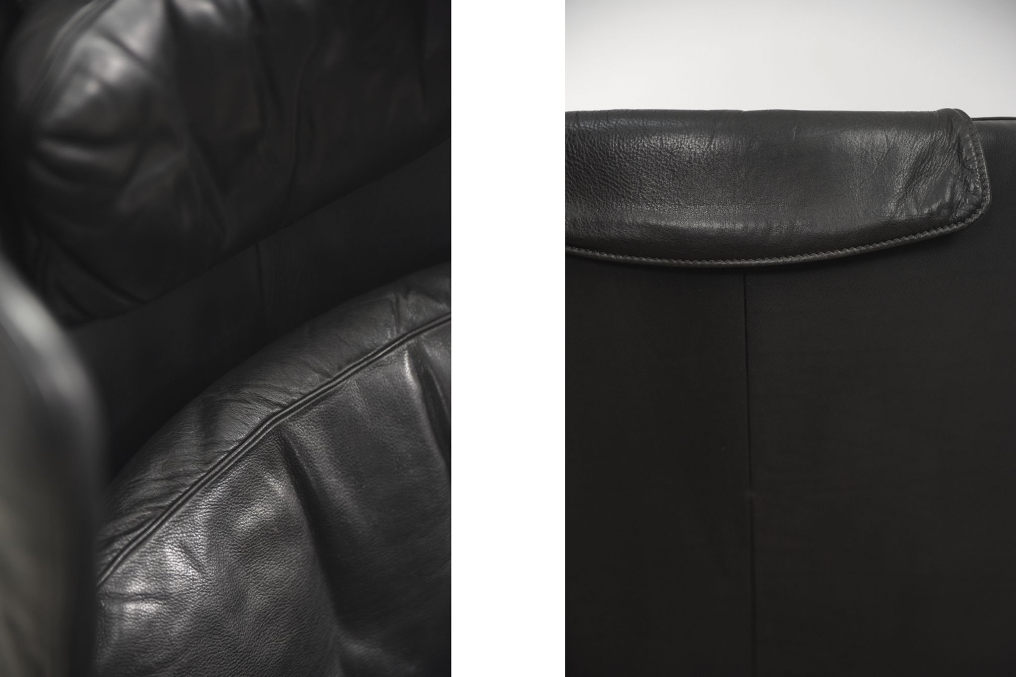DS-23 leather lounge wing chair by Franz Josef Schulte for De Sede,1980