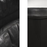 Fauteuil à oreilles en cuir DS-23 de Franz Josef Schulte pour De Sede, 1980