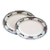 Two Art Deco trays by Losol Ware, large and medium size.