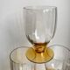 Lot de 6 verres à pieds ambré art déco années 30