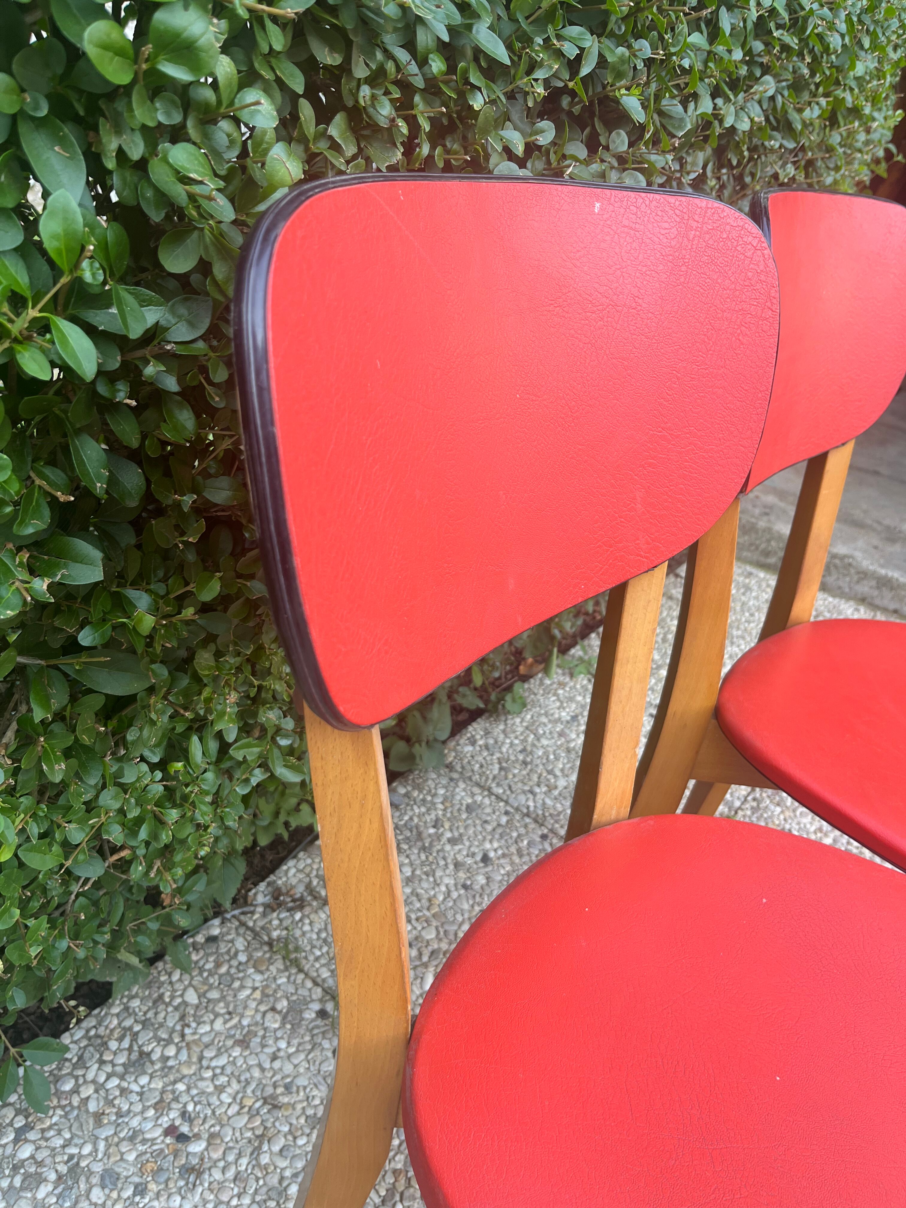 Set of 6 vintage bistro chairs