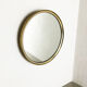 German modernist wall brass mirror Vereinigte Werkstätten München 1950s