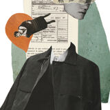 Print Collage Format A3. Mariana, 'A dende te has ido?'